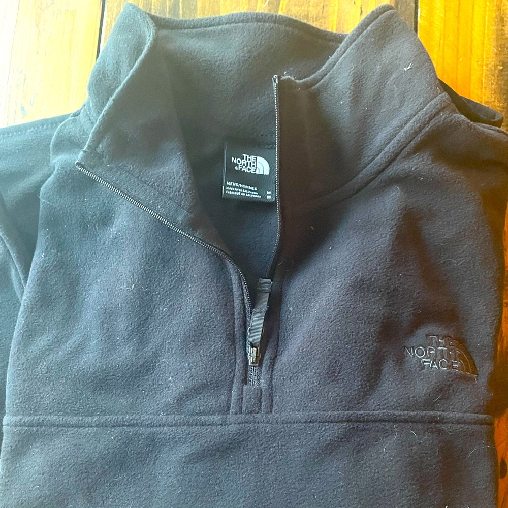 North face 1/4 zip fleece black